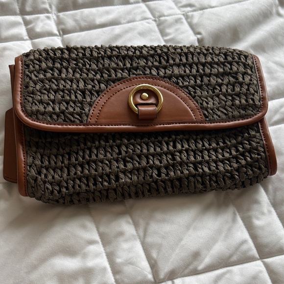 Ralph Lauren Brown Woven Clutch - Picture 5 of 5